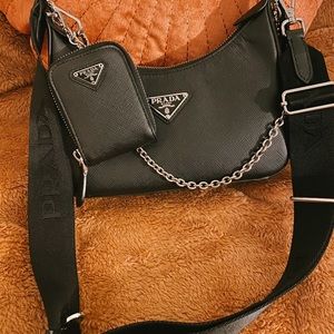 Black Prada shoulder bag